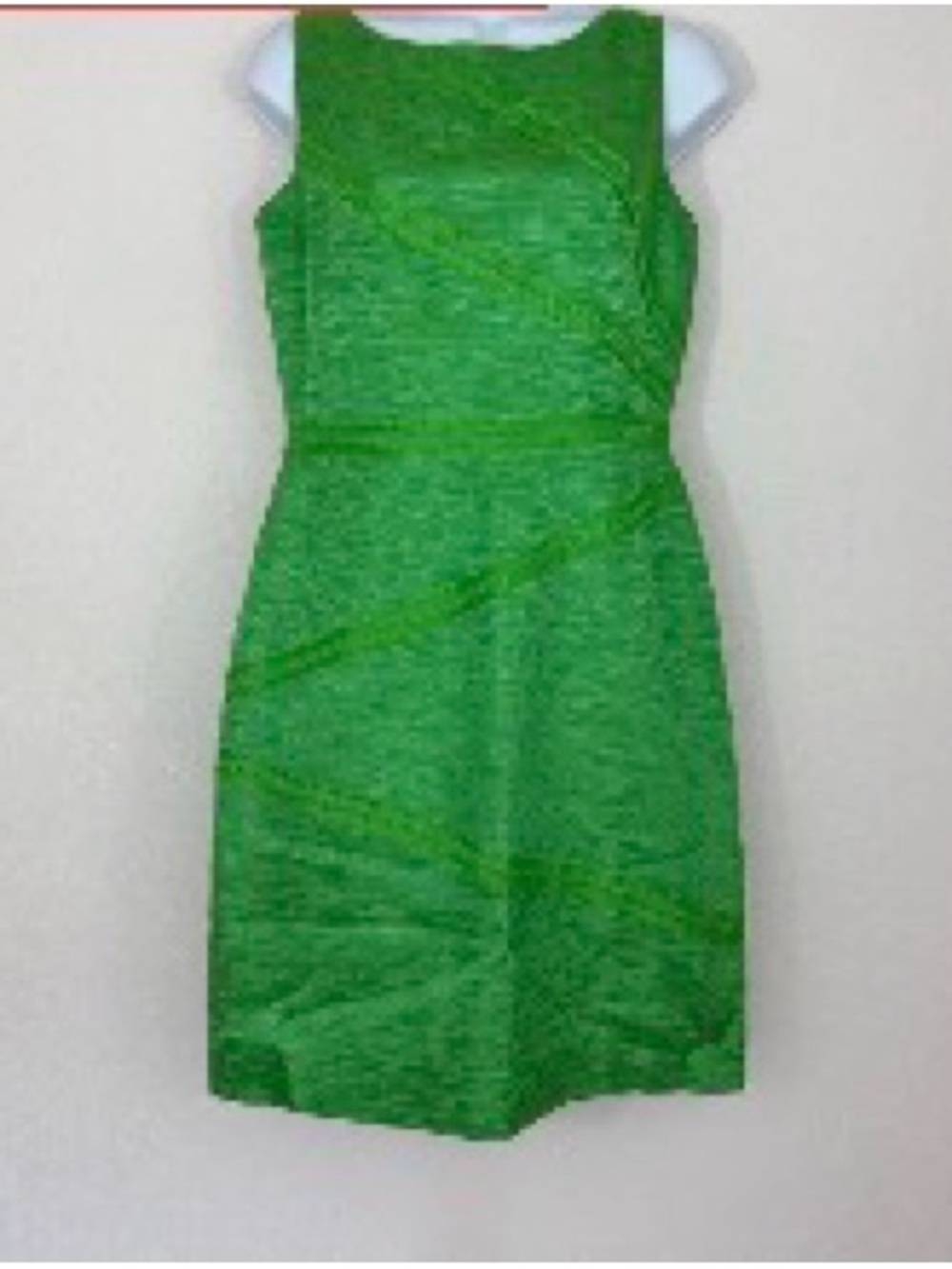 David Meister Green Sleeveless Sheath Dress Size 4